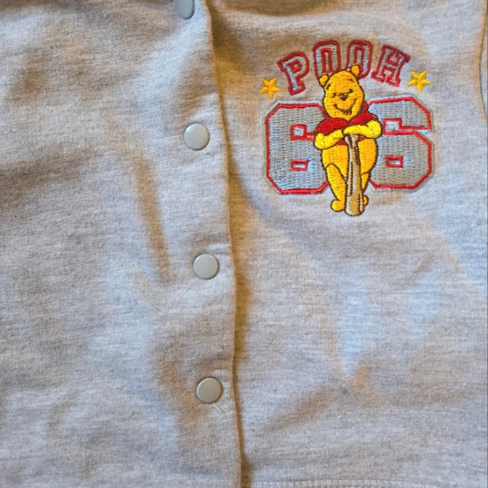 Vintage 1990s 2000s Y2K Disney Winnie the Pooh grey hoodie jogger 2-piece set